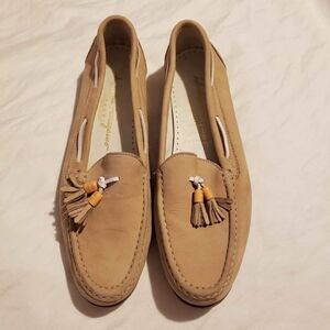 Salvatore Ferragamo Tan Tassel Loafers